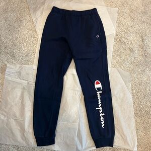 Boys Champion Fleece Jogger Pants, Large, Navy